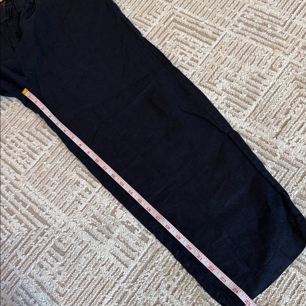 Quince 100% European Linen Pants Deep Navy Blue - Picture 12 of 12